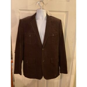 Perry Ellis‎ Men's Brown Corduroy Blazer Jacket